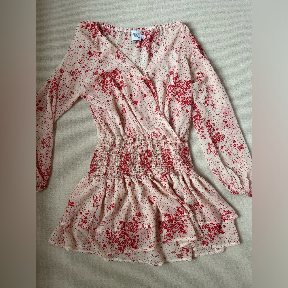 Princess Polly Long Sleeve Flowy Mini Dress